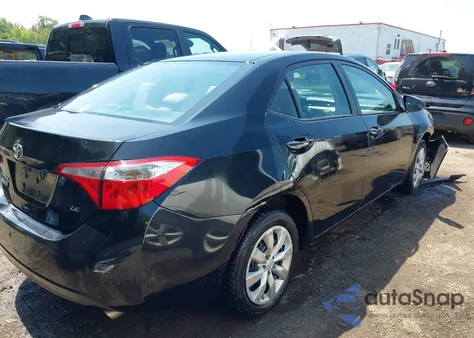 2015 Toyota Corolla Le z USA, uszkodzony, nr VIN 2T1BURHEXFC406450